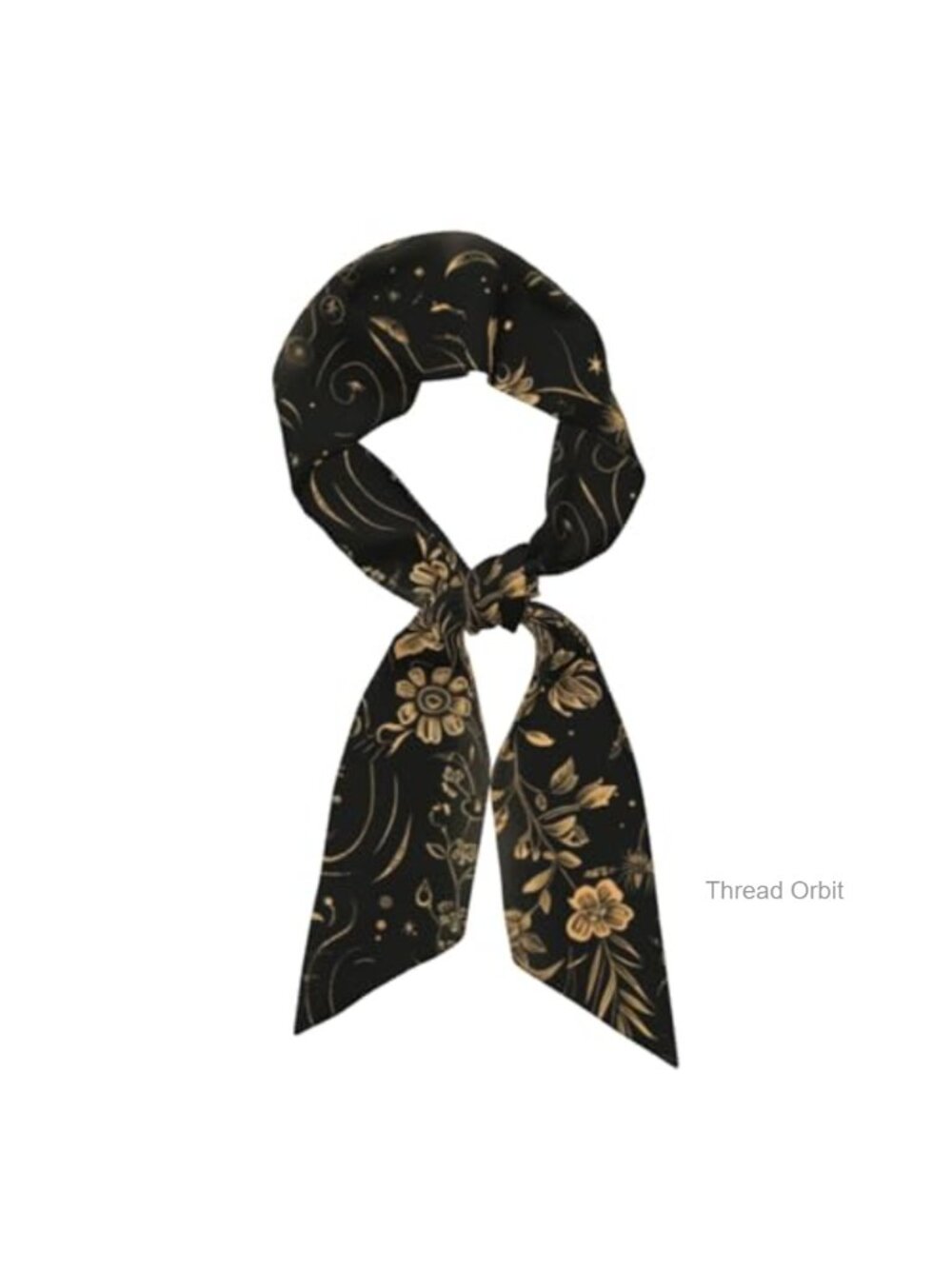 Silky Satin Head Scarf Neck Hair Wrap for Women Purse Bag Charm